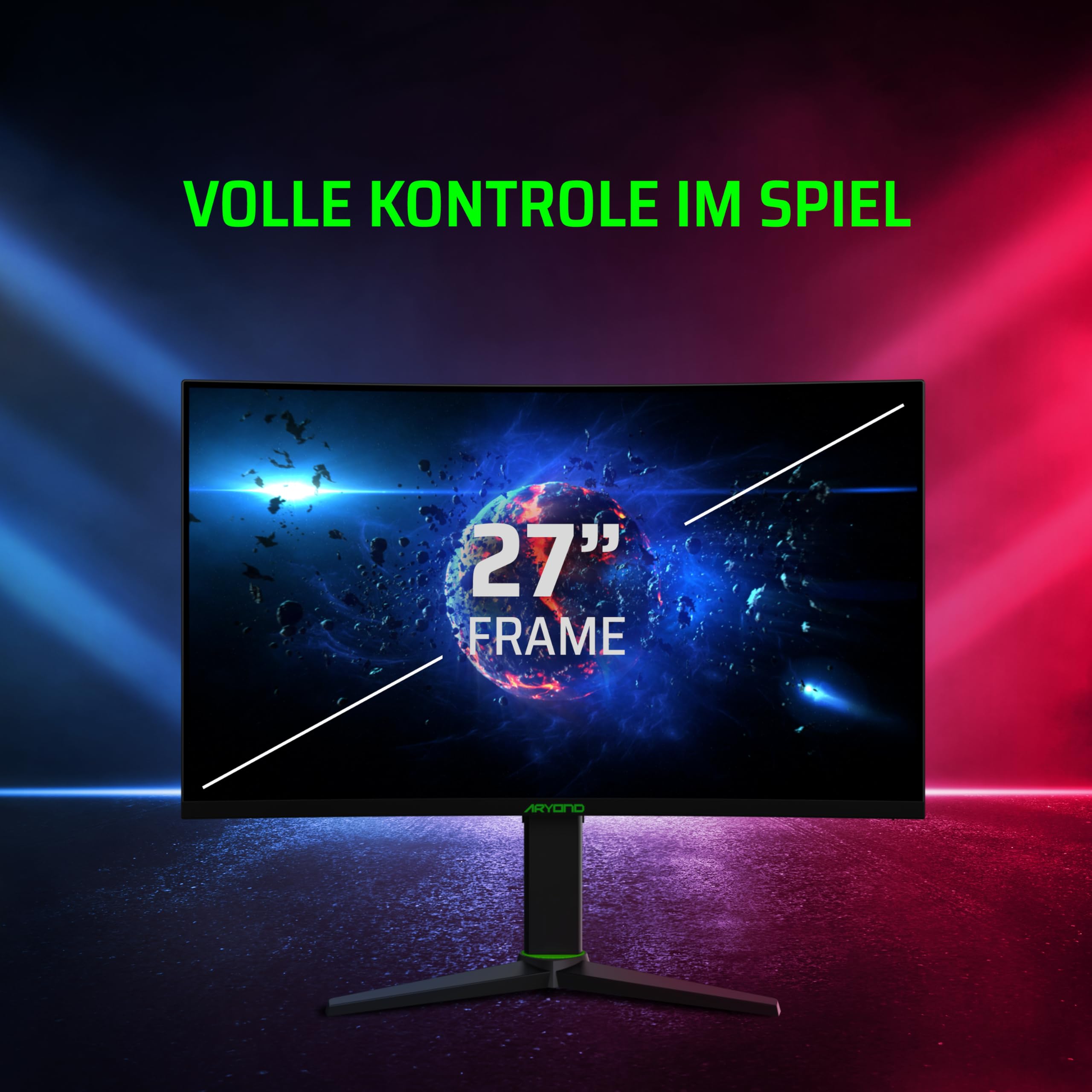 Monitor Gaming Curvo A27 V2 27 Pollici 180Hz QHD - Dettaglio