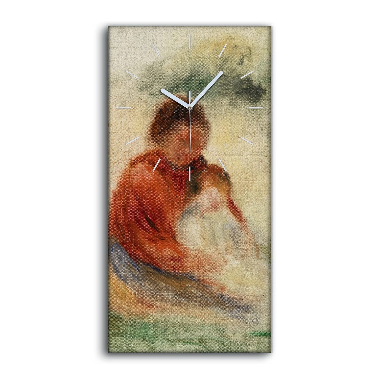 Horloge sur Toile Coloray 30x60cm silencieuse et design pour une décoration murale moderne
