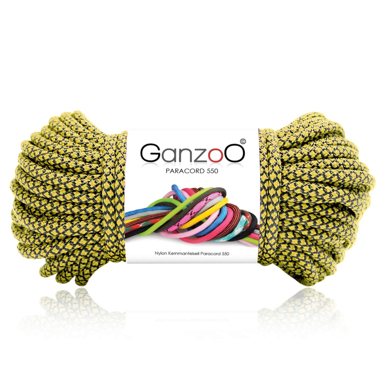 Votoko Lot De 6 Paracorde 4mm X 10 M, Corde De 7 Strands 100% Nylon Paracorde, Bracelet Paracorde Pour Bracelet/Laisse De Chien,Camping,Activités Extérieures, Résistante à La Traction Jusqu'à 250 Kg