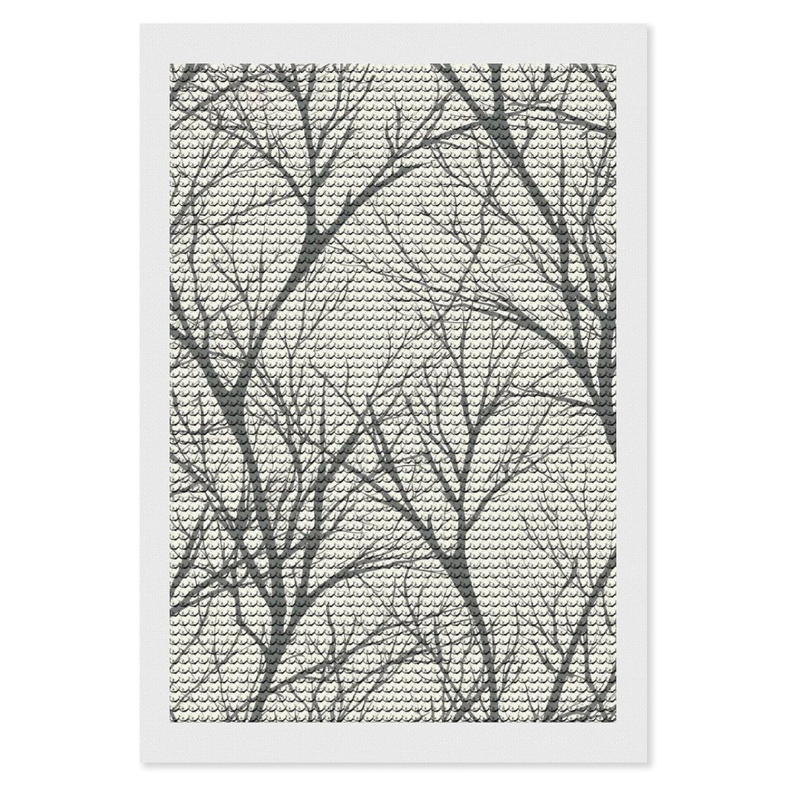 Tree Branch Diamond Art Kits for Adults, DIY 5D Diamonds Painting Kits for Beginner, Round Full Drill Diamond Dots Painting, Diamonds Pictures Gem Art and Crafts Wall Decor 8"x12"