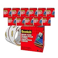 Vista 10 de Scotch Cinta para libros, 3 pulgadas x 540 pulgadas, excelente para reparar, reforzar, proteger y cubrir (845-300)