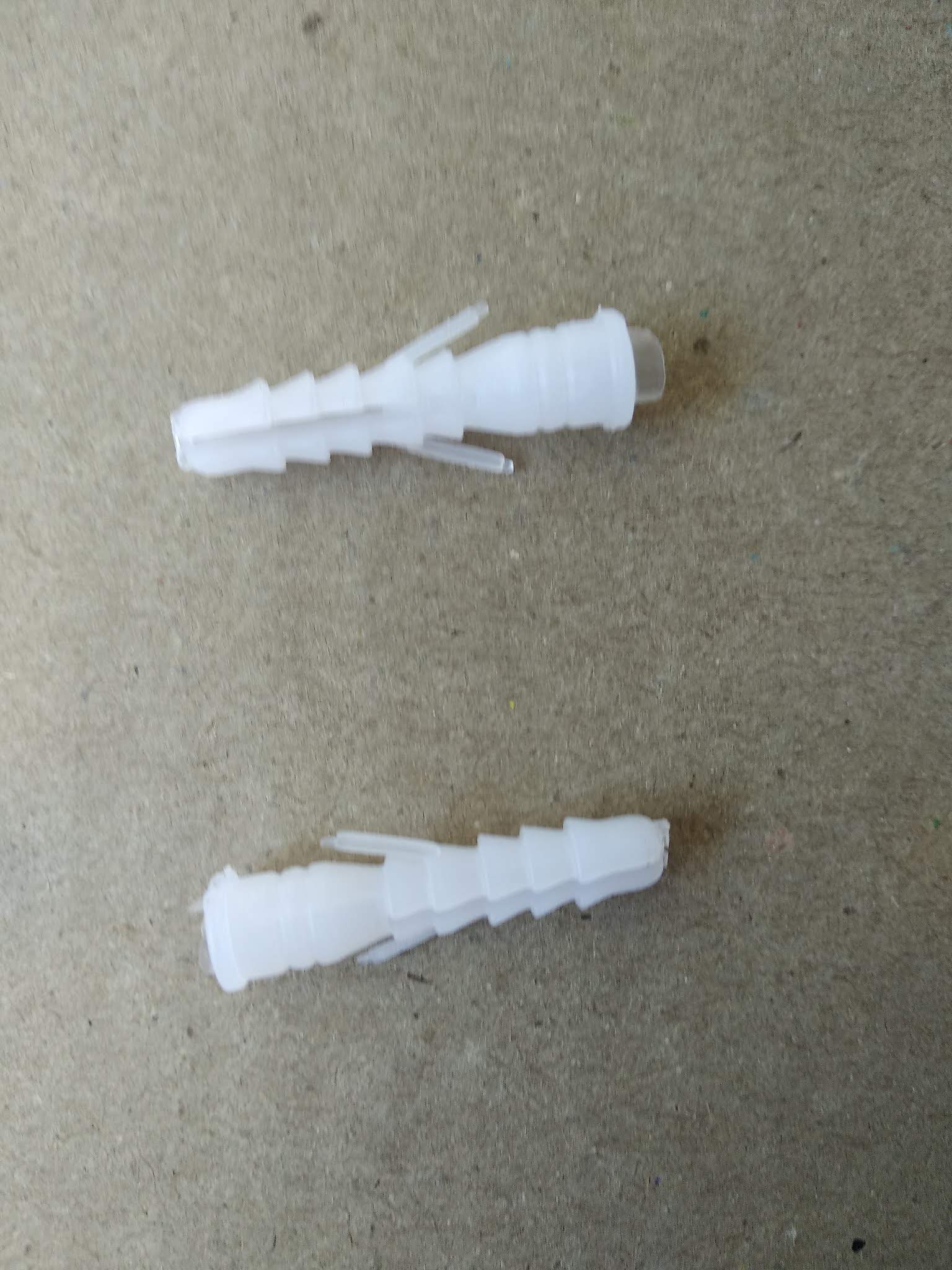 Q1 Beads 500 Pcs 30x6 mm / 1.25 inch Plastic Wall Plugs/Nylon Sleeves/Rawl Plug/Gitti/Screw Anchor 1
