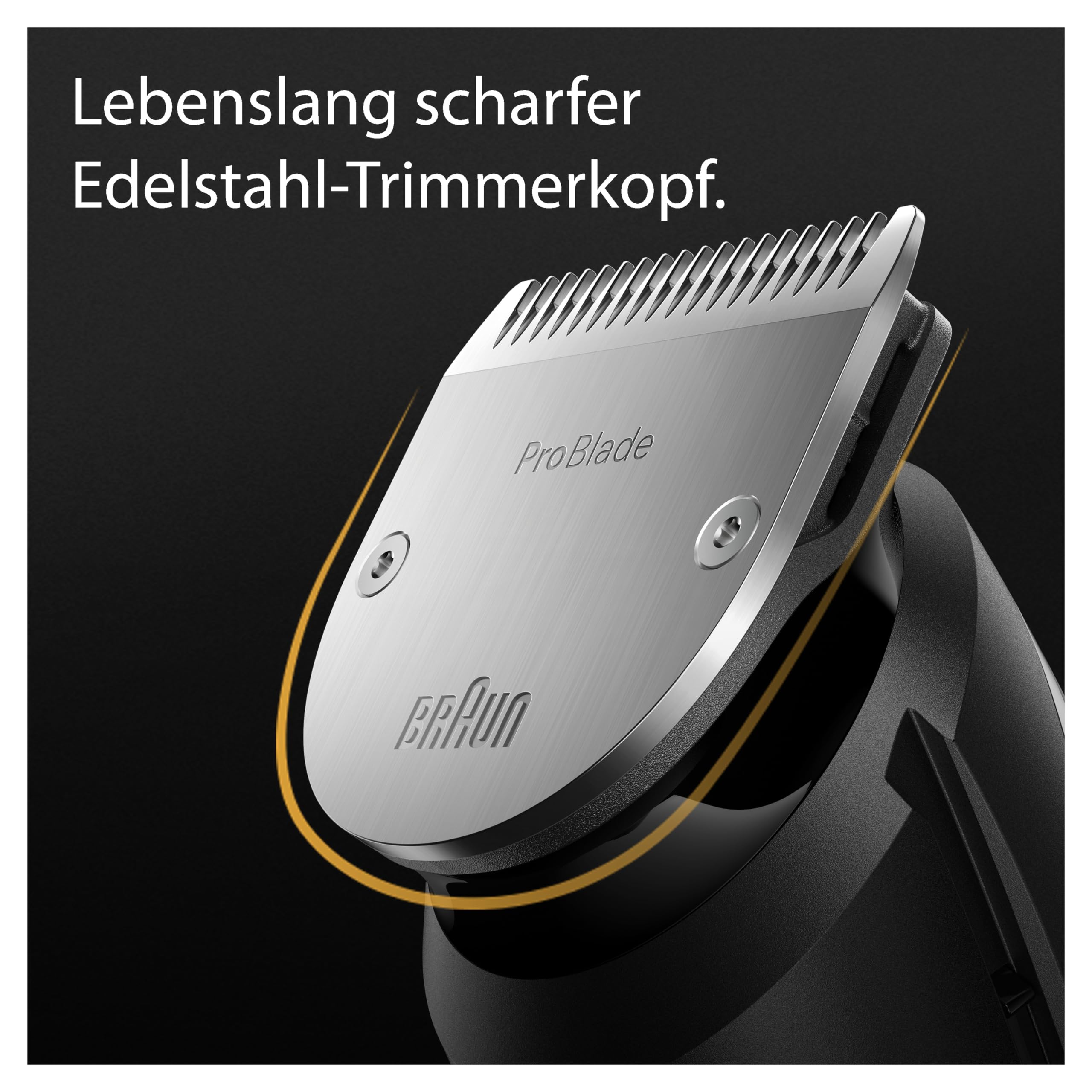 Braun Barttrimmer Series 9, Elektrischer Bartschneider Herren mit 11 Barber-Tools, Ultrascharfe ProBlade Klinge, 180 Min Akkulaufzeit, Kabelloser Bartrasierer, 40 Längen, Wasserdicht, BT9440, Chrom