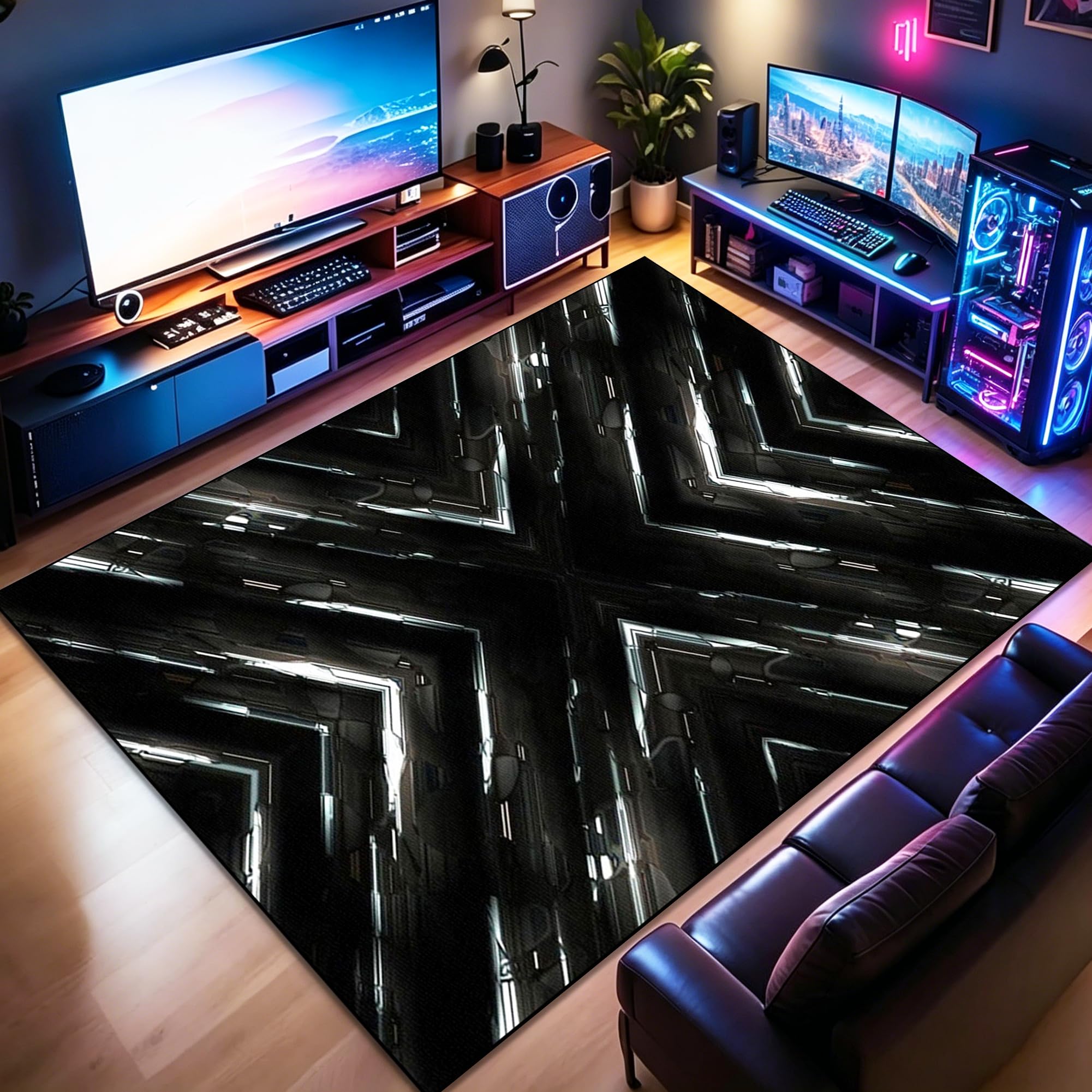 Tapis antidérapant pour protéger le sol des chaises gaming en salon