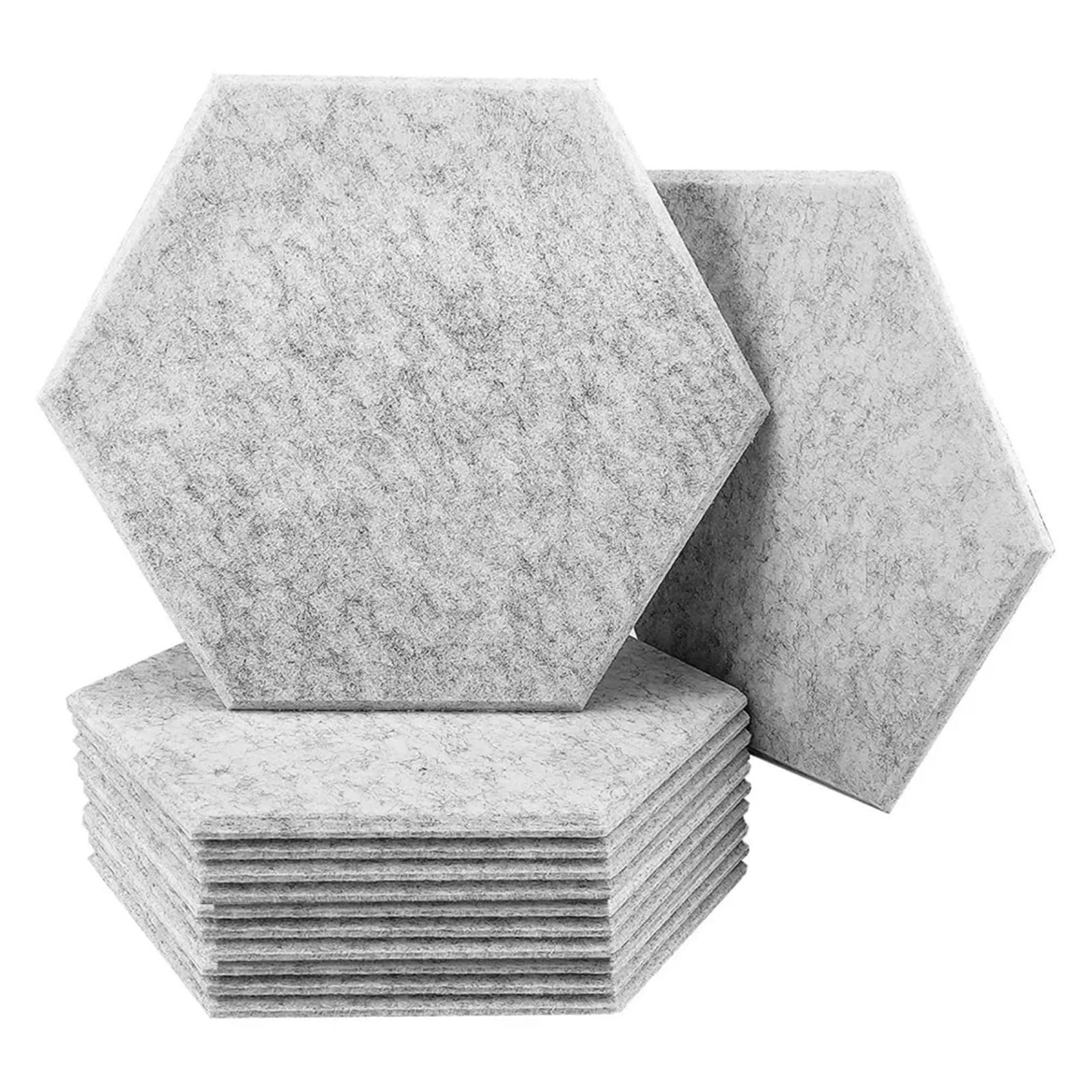 Pannelli acustici autoadesivi, Pannelli murali autoadesivi in ​​schiuma insonorizzata ad alta densità multicolori for la casa dell'ufficio dello studio(Gray)