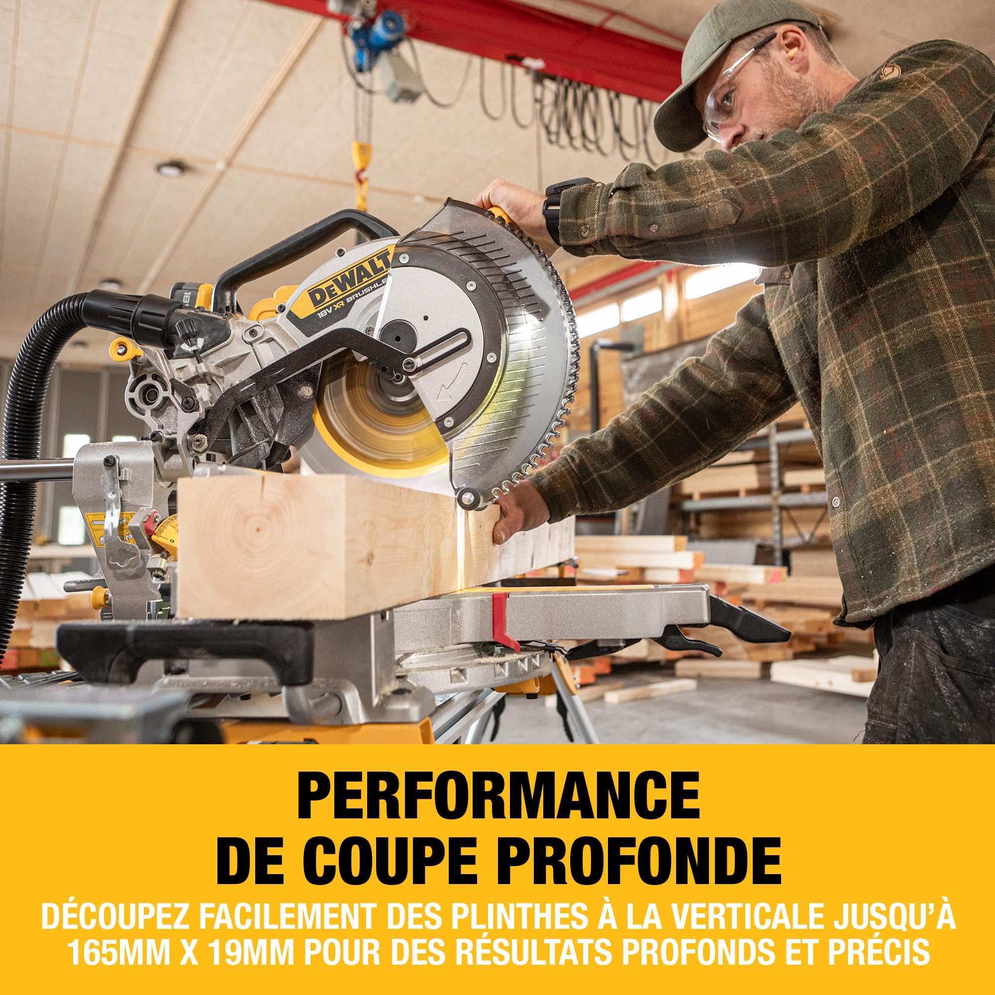 DEWALT Scie à onglet 18V XR 305mm, outil seulement, DCS782N-XJ