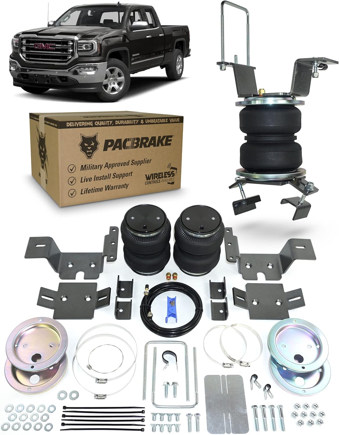 ALPHA HD Rear Air Suspension Kit For 0718 Silverado/Sierra 1500 2WD
