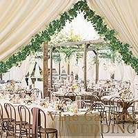 Vista 60 de Mizii 2 Strands Artificial Maples Vines Garland 79" Fake Vine Silk Maple Leaves Faux Hanging Fall Garland for Fall Decor Thanksgiving Porch Mantle