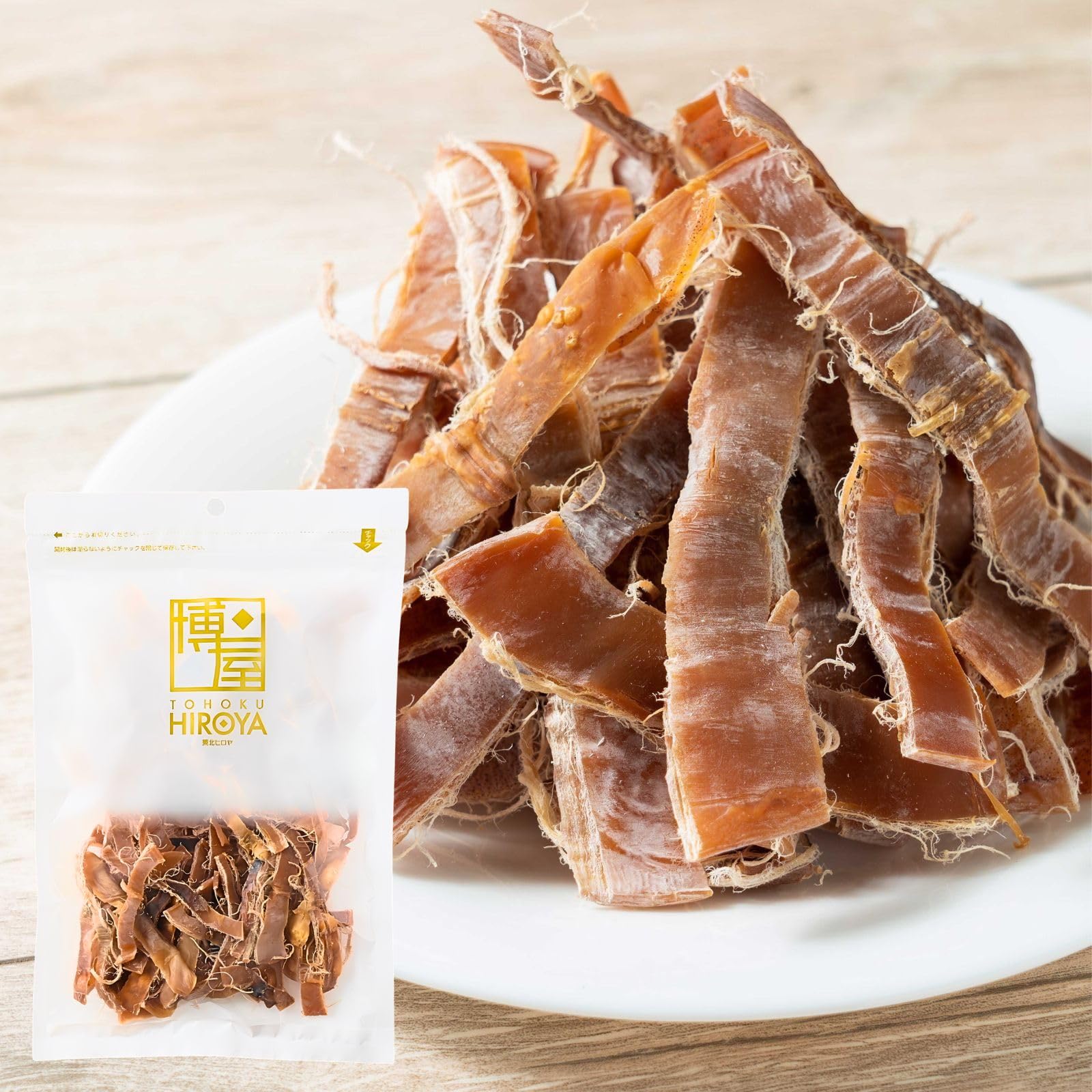 博屋 国産無添加無塩幅広カットするめいか 150g