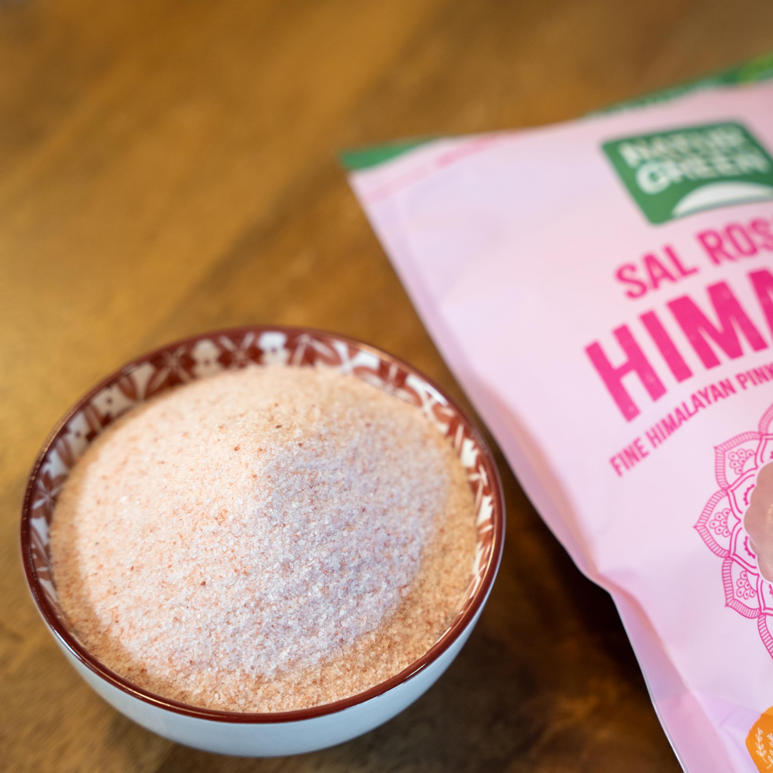 NaturGreen - Sal Rosa del Himalaya Fina Pack 10 x 500 g, Mineral 100% Pura y Natural, Sin Refinar, Sin Aditivos, Envase con Cierre ZIP, Calidad Gourmet, Ideal para Cocina Diaria