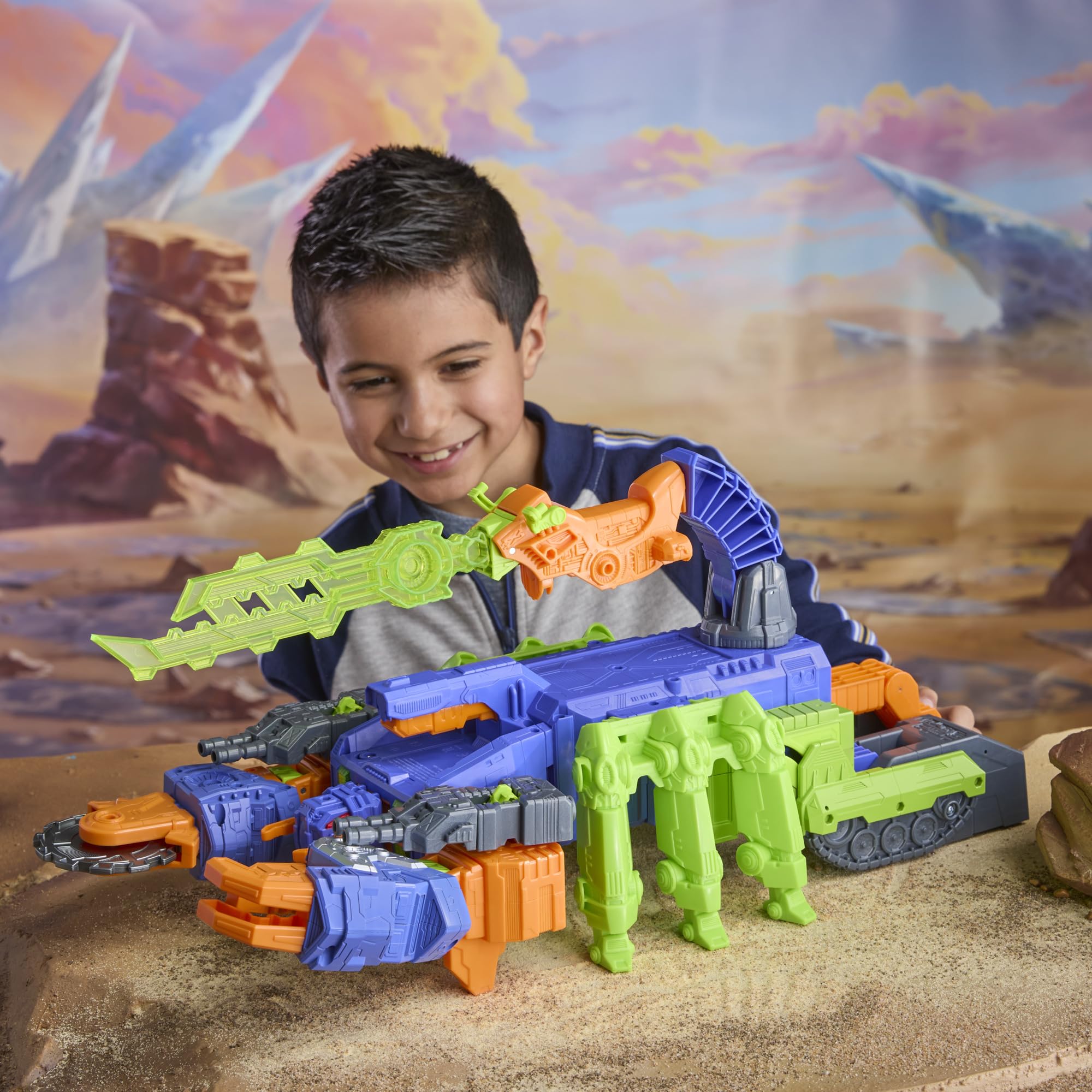 Zestaw bitewny z figurką Scorponoka z kolekcji Transformers CYBERWORLD