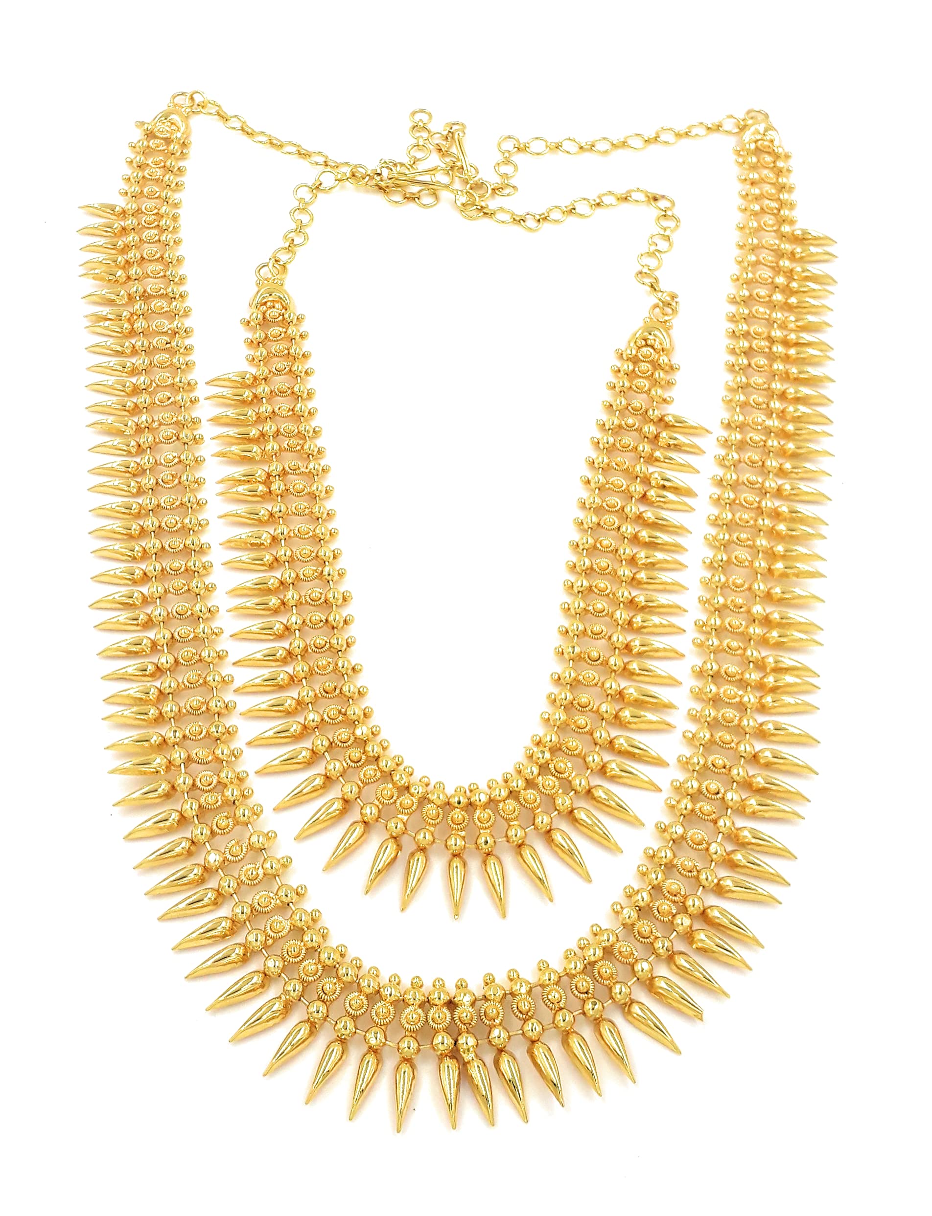 Anujeet Fashion Hub 1857 Stylish Gold Plated Fashion Jewellery Traditional Covering Jasmine Bud Short Necklace with Long Haram Wedding Jewellery Combo Set for Women & Girls (B093PLVCWM) Amazon Price History, Amazon Price Tracker