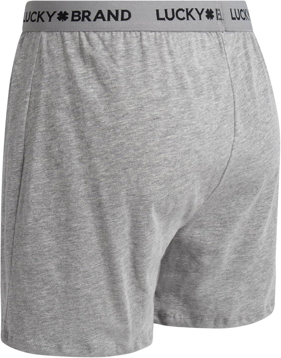 Lucky Brand Mens Underwear Boxer Shorts - 8 Pack Super Soft Knit 4'' Inseam Relaxed Fit Cotton Boxers for Men with Button Fly