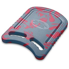 Junior Kickboard Buoy for Youth Children & Toddlers Swimming Aid & Exercise Training Board for Kids to Learn to Swim with Kick Boards in Pool BPA Free (Tie-dye Pink/Steel)