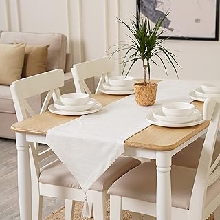 Sponsored Ad - TOSHE Table Runner 14 x 48 inch Decorative Kitchen Runner Wedding Indoor and Outdoor Table Runner Modern Ta...