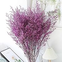 Vista 1 de Ramo de flores secas, paquete de flores de caspia seca, lavanda floral, arreglos florales artificiales para decoración de bodas, coronas de puerta