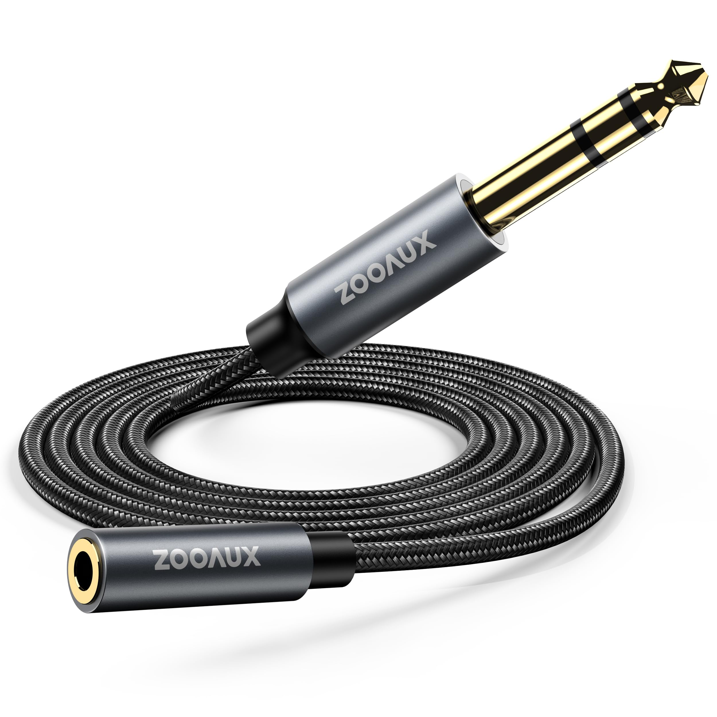 ZOOAUX1/4 to Headphone Adapter TRS 1/4 Male to 1/8  Female Stereo Jack Audio Adapter for Amplifiers, Guitar, Keyboard Piano,  Home