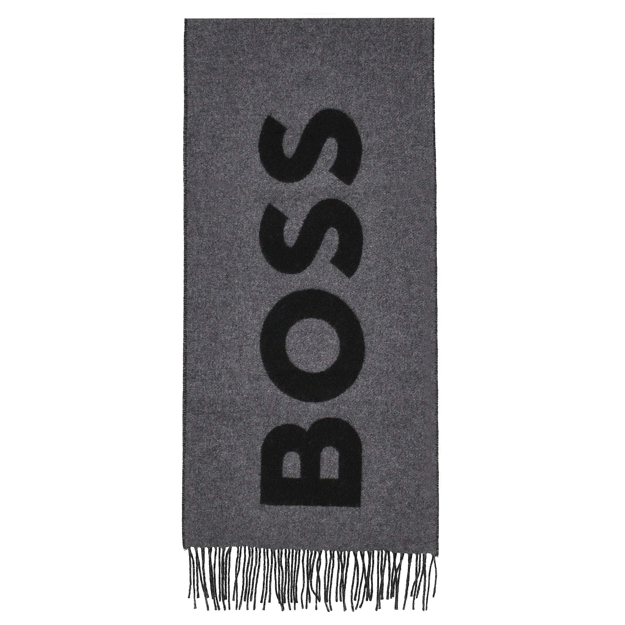 Hugo Men's Gray Winter Scarves, One Size, Rikard_35*180 Scarf