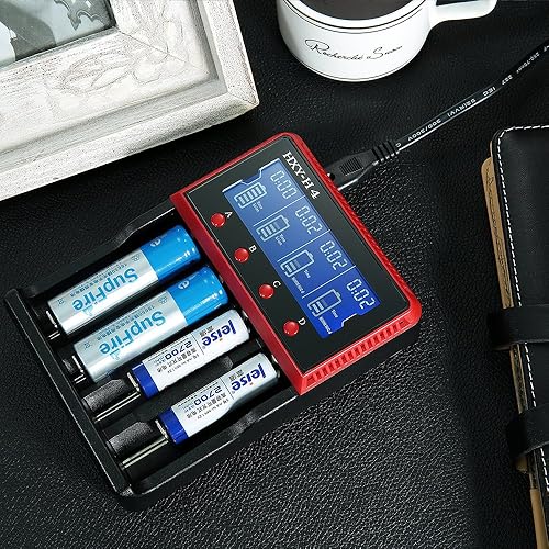 Miniatura 3 de Cargador Universal inteligente LCD Batterry Selected de 500 mAh1000 mAh corriente de carga con nosotros y DC Adapter para casi todos los Li-Ion,