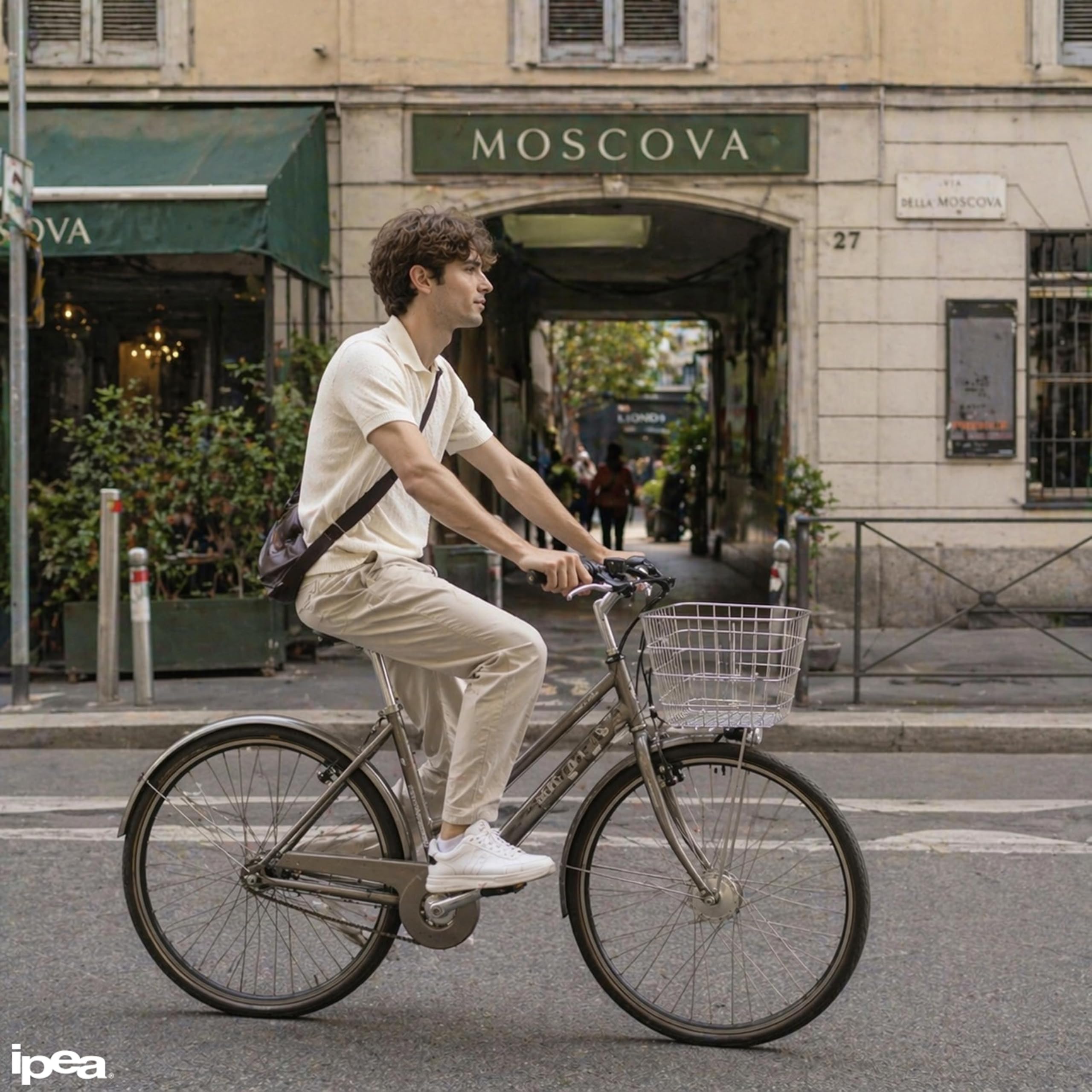 Cestino Bicicletta Anteriore in Metallo 35x27x24 cm Antiruggine IPEA
