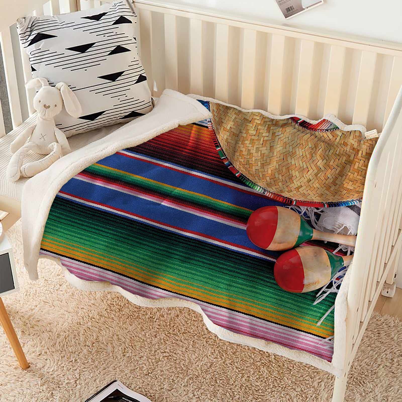 Amazon.com: Mexican Decorations Collection Throw Sherpa Blanket Fleece  Blanket Green Blue Red Ivory Sherpa Fleece Throw Blankets Thick Warm Winter  Blankets for Couch, Bed, Sofa 30 x 40 Inches : Home u0026 Kitchen