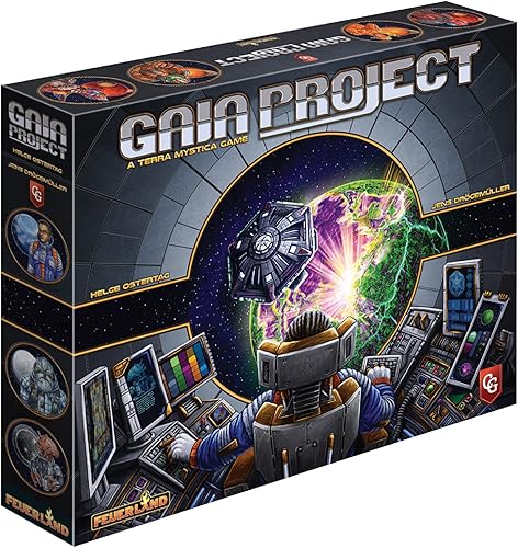 Capstone Games Gaia Project, juego de mesa de estrategia, un juego de seguimiento de Terra Mystica, incluye un desafiante modo en solitario, de 1 a disponible en Yaxa Colombia