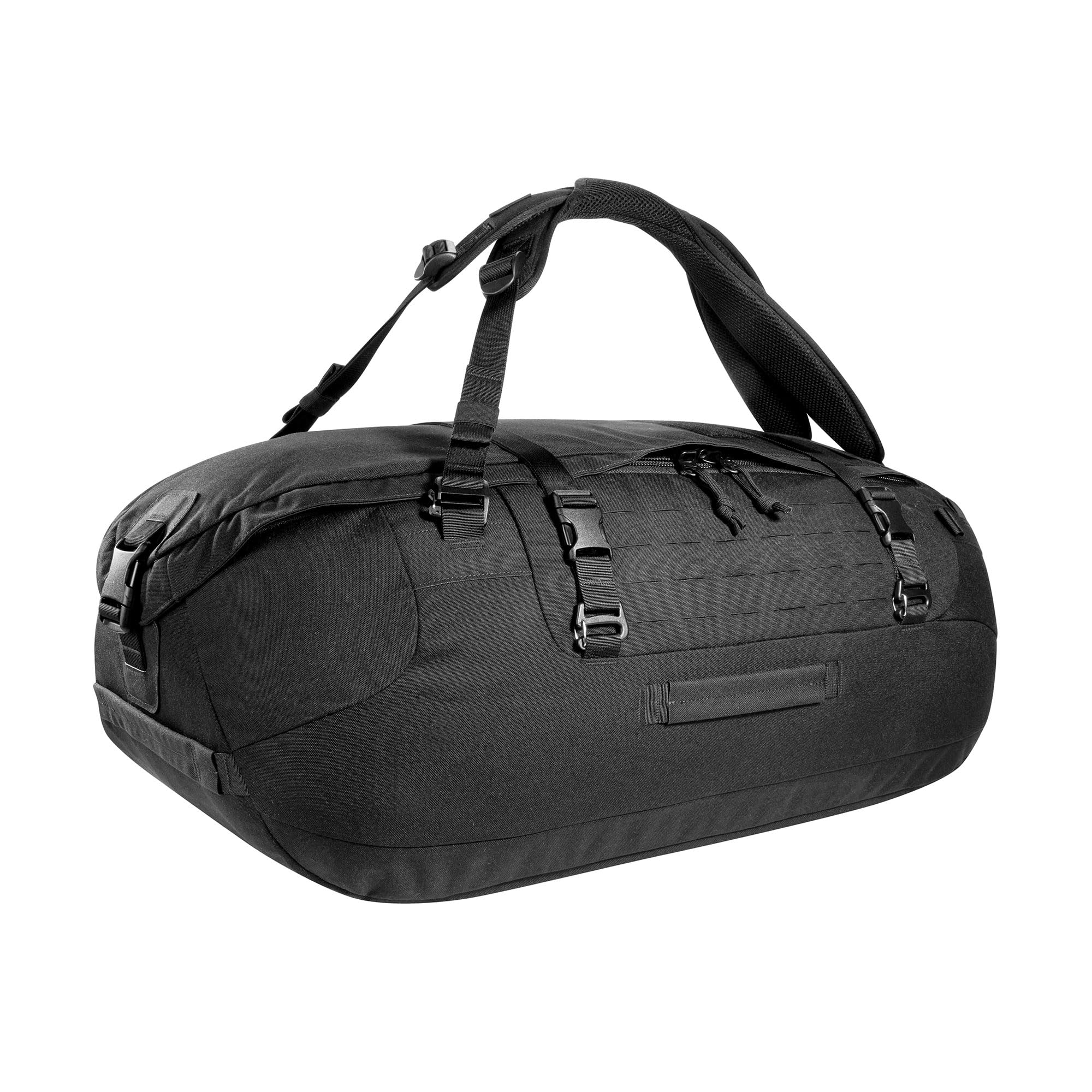 Tasmanian Tiger TT Duffel 65 l taktyczna torba podróżna Duffel Bag dla mężczyzn z funkcją plecaka i systemem Molle, zamykana, pojemność 65 l, czarny, 70 x 36 x 28 cm
