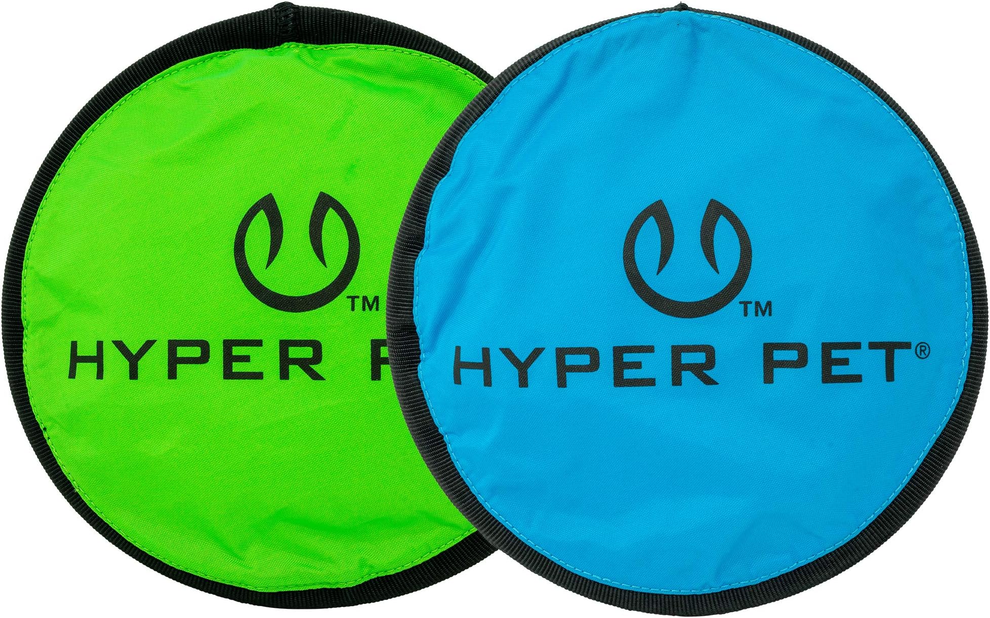 Flippy Flopper 9" Flying Disc Soft Dog Toy, Floats in Water & Safe on Teeth, for All Breeds, Pack of 2 (Colors May Vary)