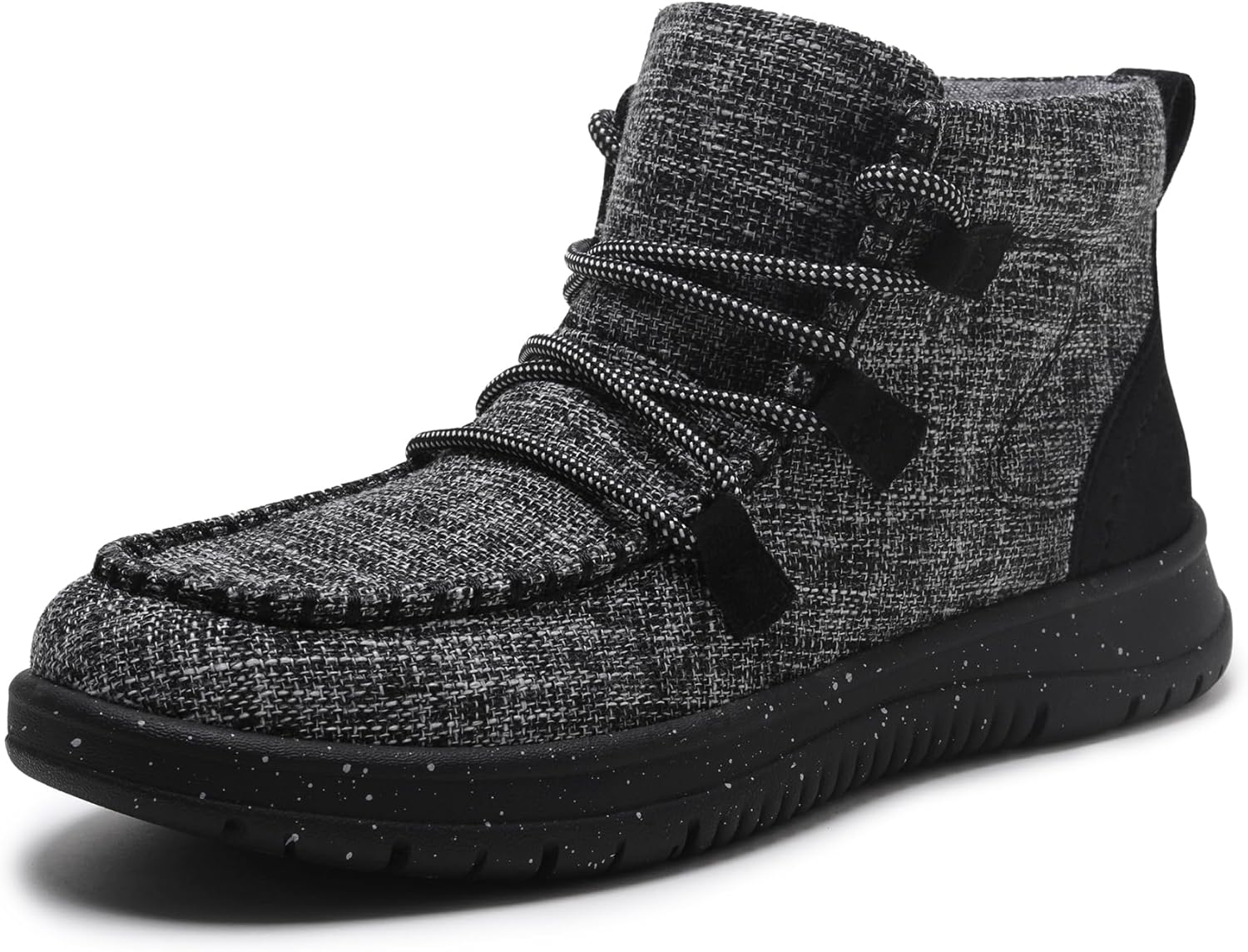 Athlefit Women's Lace Up Ankle Boots Casual Comfortable Lightweight Walking Flat Ankle Booties