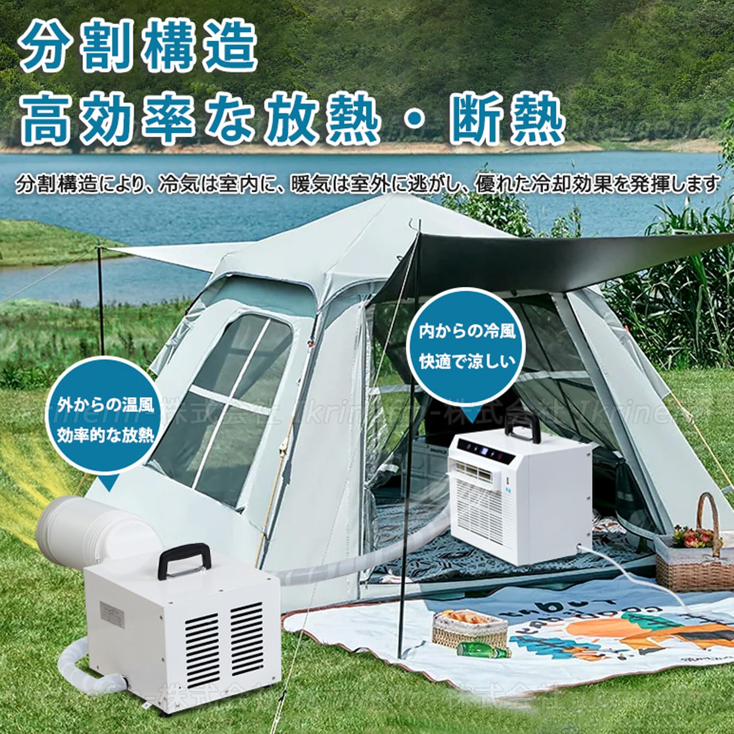 Amazon.co.jp: スポットクーラー 車中泊 エアコン 液晶パネル 工事不要