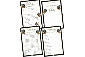 Hilarious Party Games for Adults: A Collection of 4 Double-Sided Cards for 30 Guests