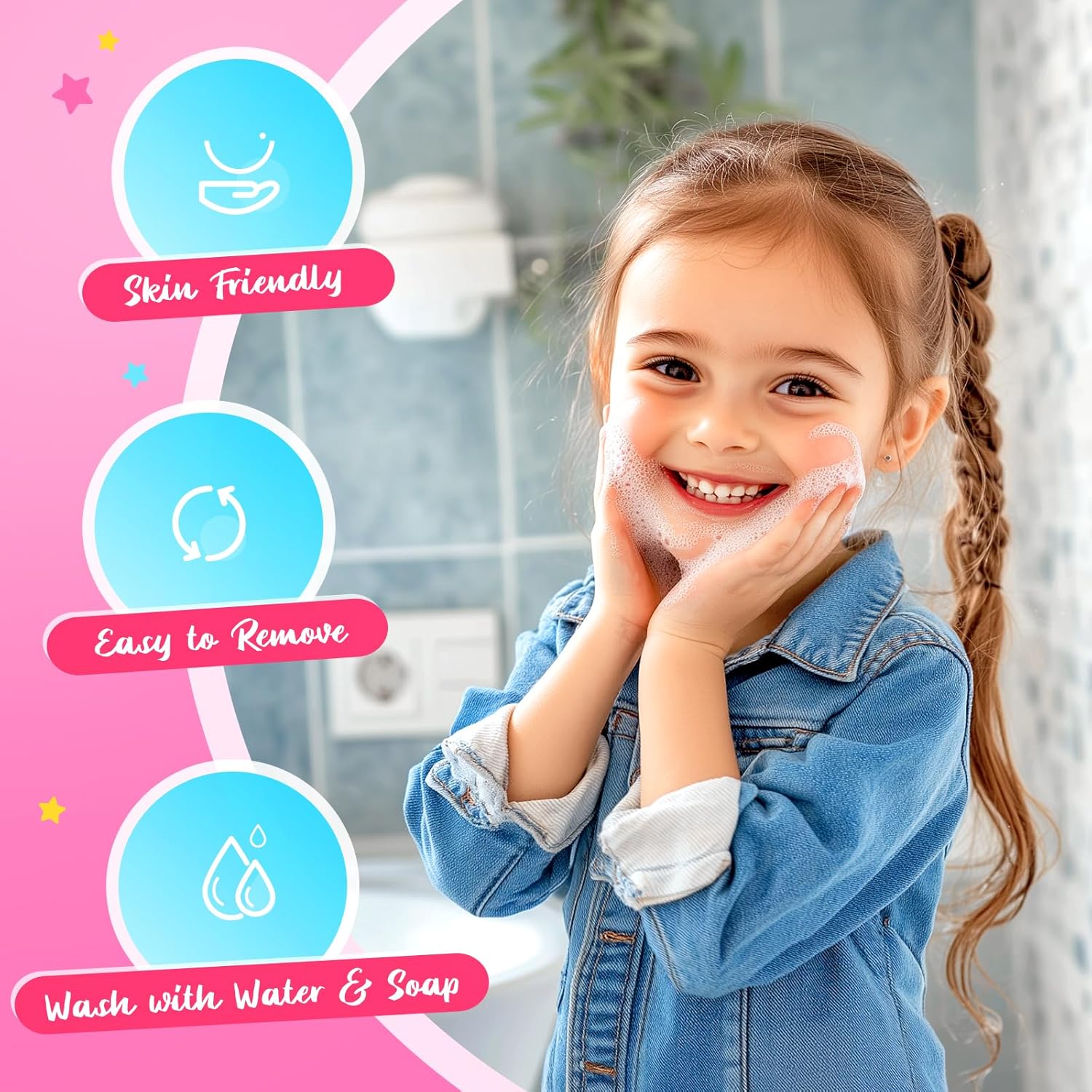 ULOVEME Kids Real Makeup Kit for Little Girls - Real, Non Toxic, Washable Make Up Toy - Umicorn Toys Gift for 3 4 5 6 7 8 9 10 12 Years Old Girls Birthday (Fluffy Plush Unicorn Handbag)