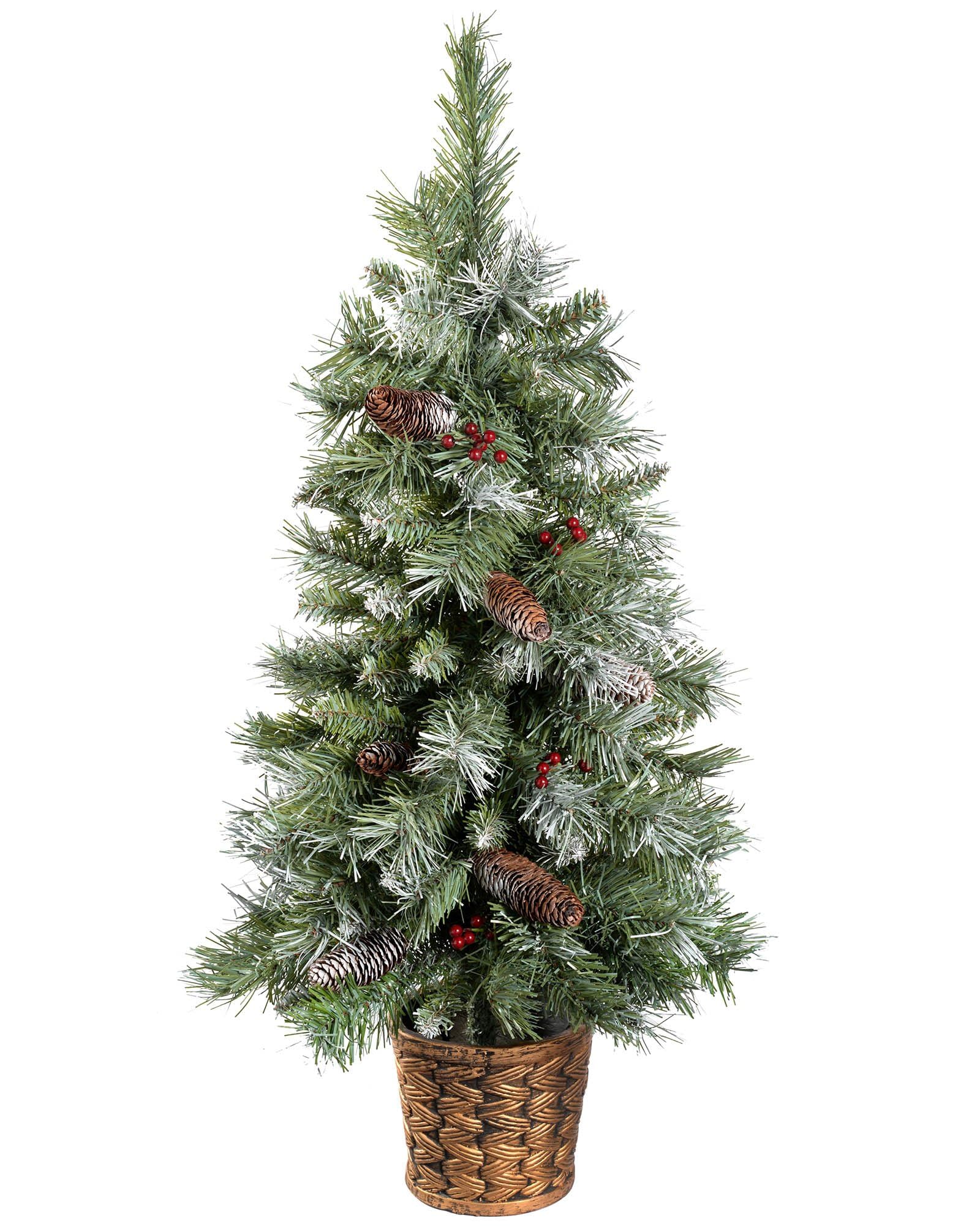 WeRChristmas 3ft Scandinavian Blue Spruce Christmas Tree