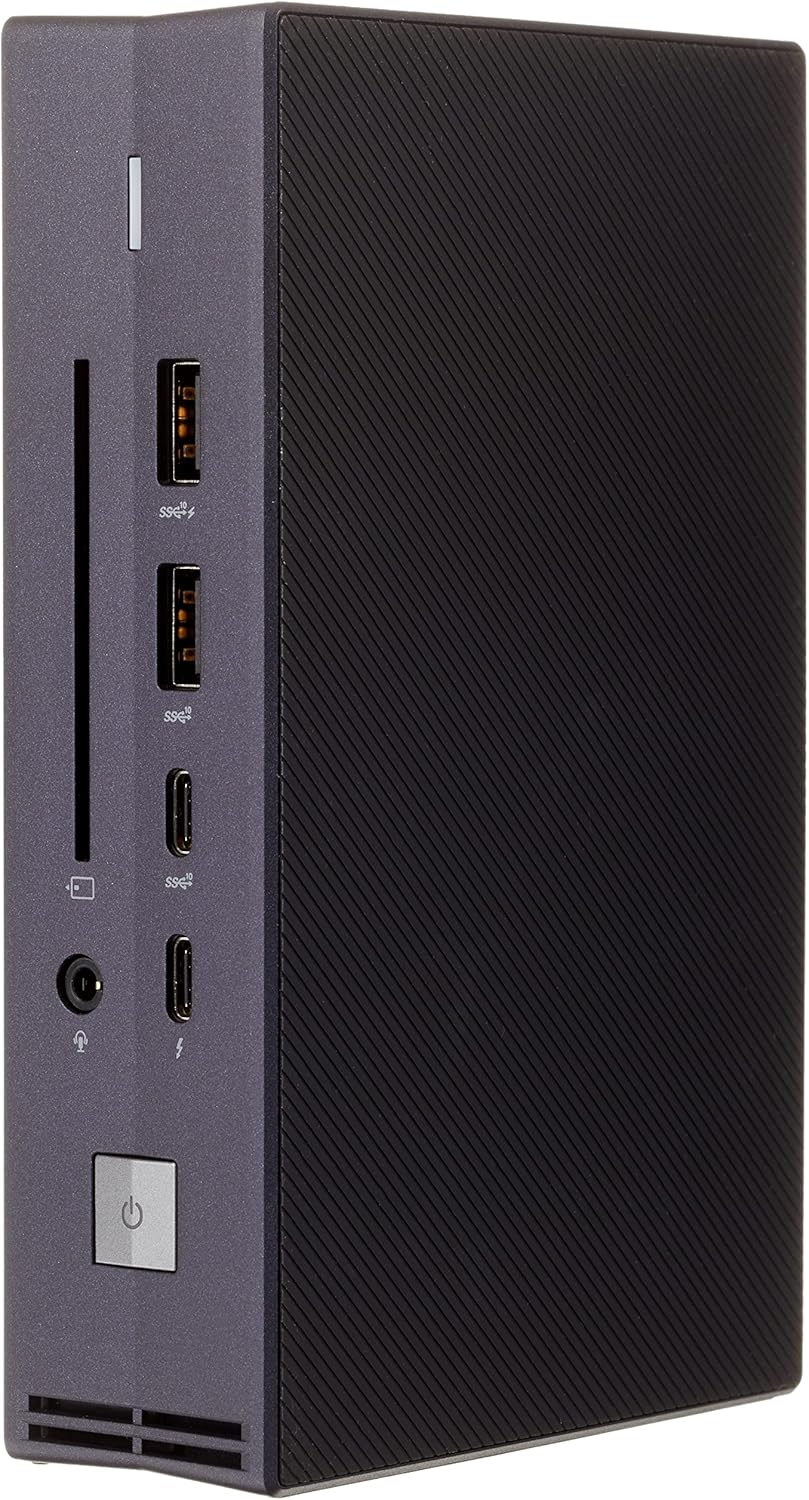 Front view of the ASUS SIMPRO Dock 2, showing the Smart Card Reader slot, USB ports, and power button