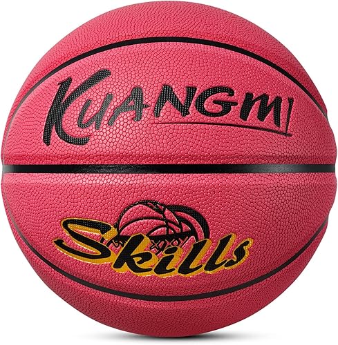 Kuangmi Baloncesto para niños talla 5 275 pulgadas para niños y niñas juego de entrenamiento en interiores y exteriores