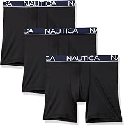 Nautica Men's Stretch Light Weight Mesh 3 Pack Boxer Brief