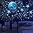 Glow in The Dark Stars for Ceiling,Glow in The Dark Stars and Moon Wall Decals,Ceiling Stars Glow in The Dark Kids Wall Decors Perfect for Kids Nursery Bedroom Living Room