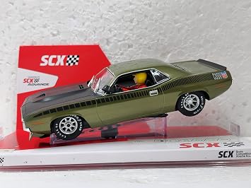 SCX U10442X300 Plymouth Trans Am AAR CUDA 1970 132 Slot Car Ivy Green Metallic