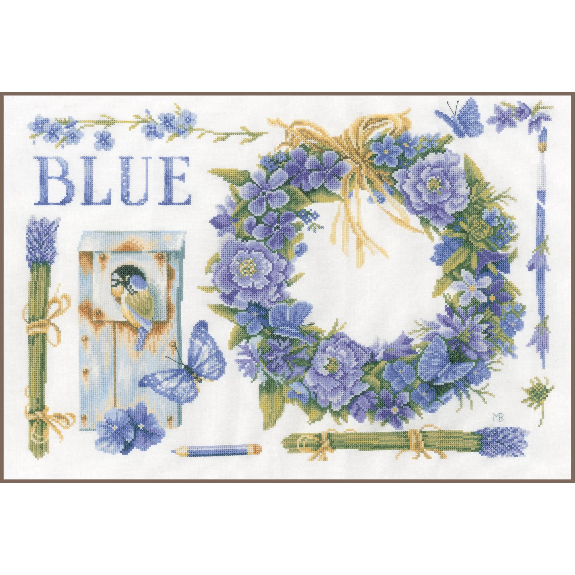Lanarte Lavender Wreath AIDA