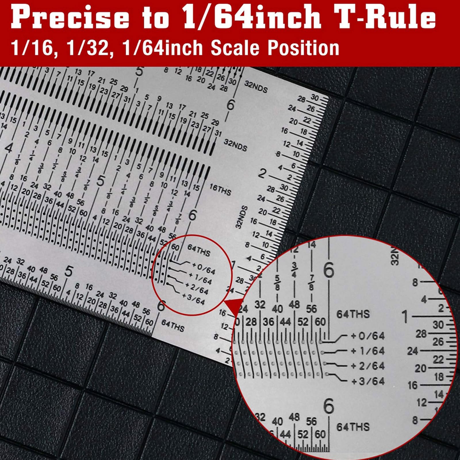Precisioni Marcatura T Righello T Square Lavorazione Del Legno 3/6/12 Pollici Acciaio Inox Foro Posizionamento Scribing Righello Precisioni Strumento di Lavorazione Del Legno