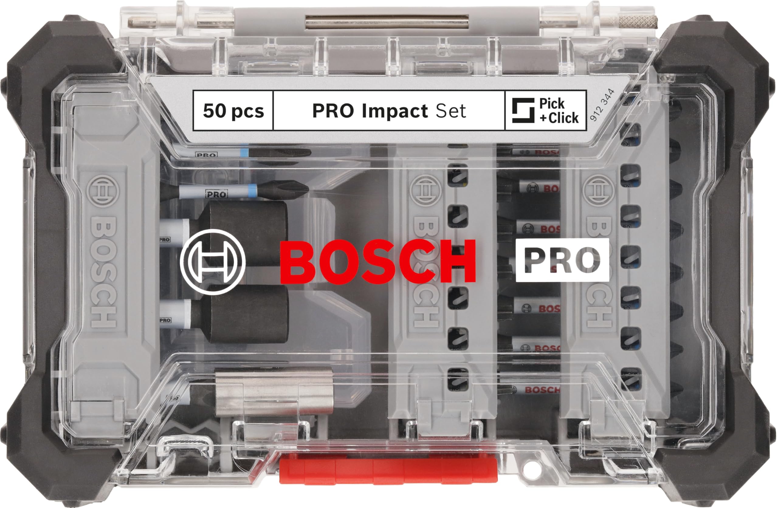 Bosch 50x PRO Impact Set, 50-tlg. (200 x 107 mm, Professional Zubehör Schraubendreher, Schraubendreher)