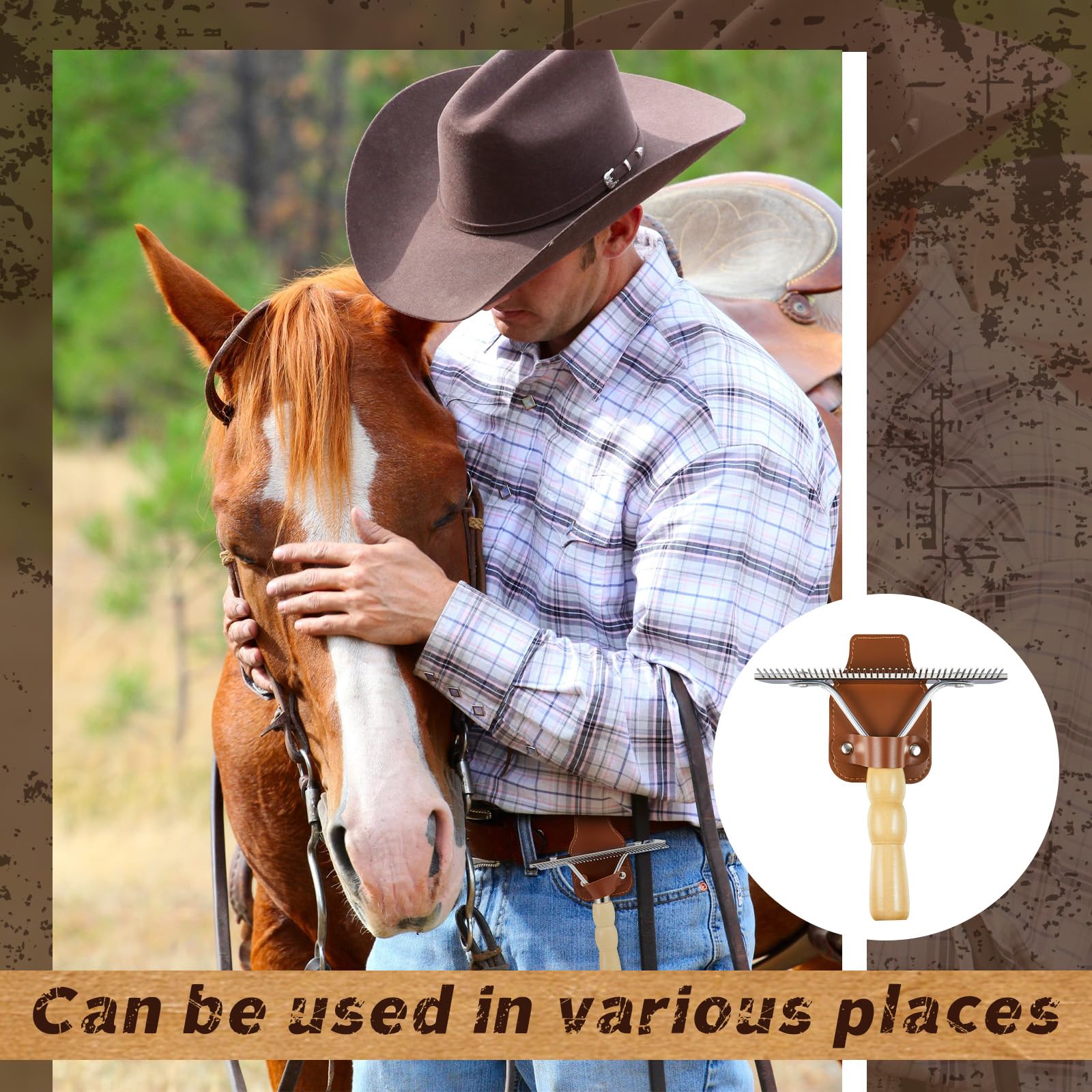 Horse Show Comb & Holder - Grooming Set -6