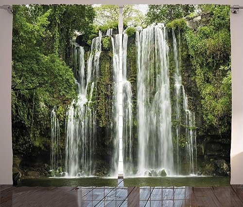 Ambesonne - Paneles de cortinas multicolores