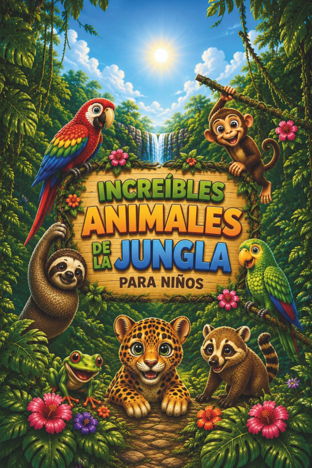 Increíbles animales de la jungla para niños: Descubre 25 increíbles animales de la jungla con ilustraciones a todo color, datos curiosos y divertidas ... de 4 a 8 años (El mundo animal de Lunabu)