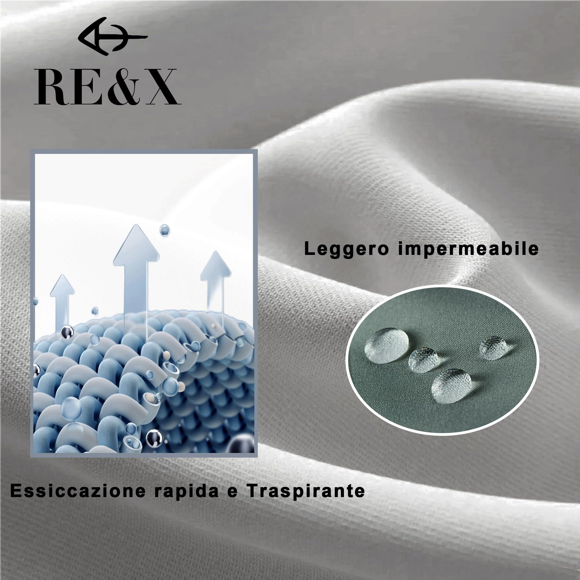 RE&X JEANS COUTURE Pantaloncini Uomo Confortevole Traspirante. STOFFE Cotone Cargo Bermuda Uomo