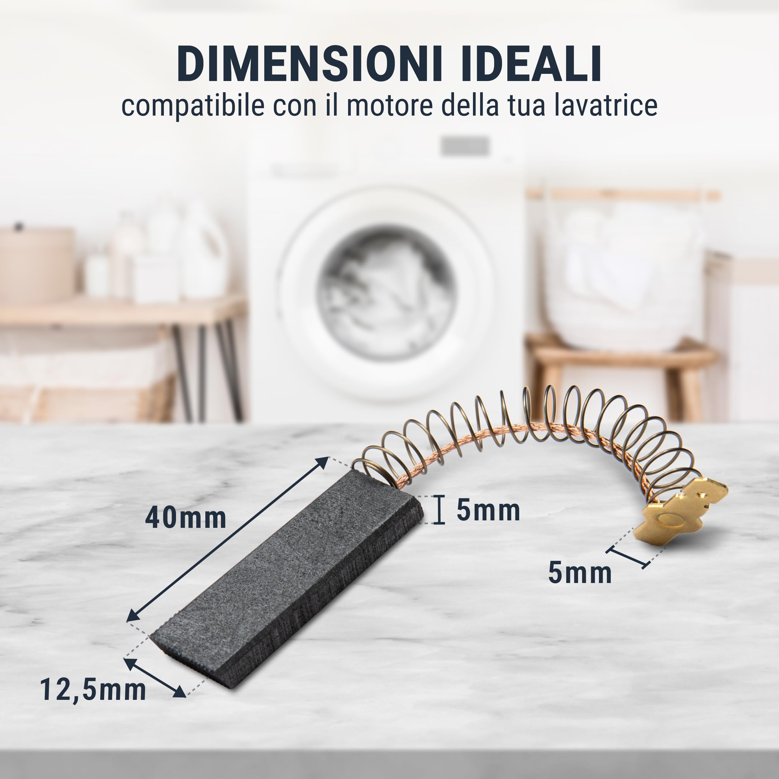 SPAZZOLE IN CARBONIO Di Ricambio Per Lavatrice x 2 Indesit WA135UK EUR