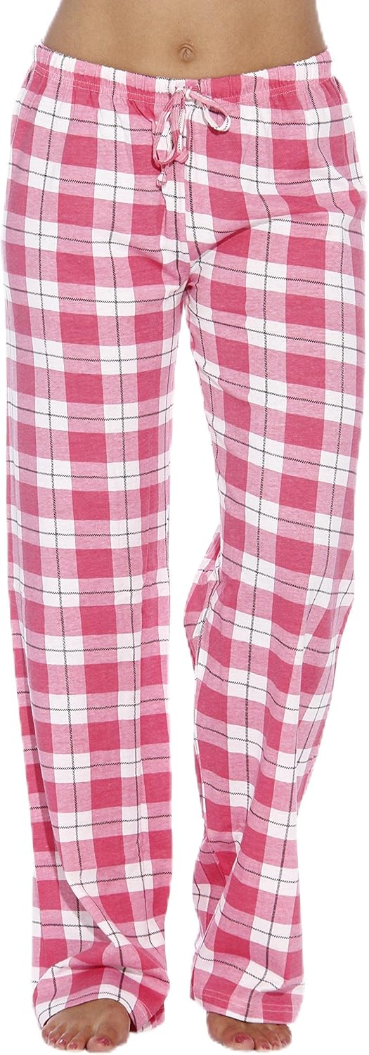 Just Love 100% Cotton Jersey Women Plaid Pajama Pants Sleepwear Just Love 100% Cotton Jersey Women Plaid Pajama Pants Sleepwear