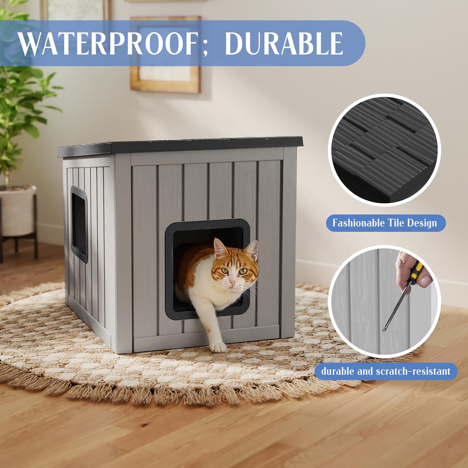Ultimate Cat Comfort: Review of the Waterproof Outdoor Cat House