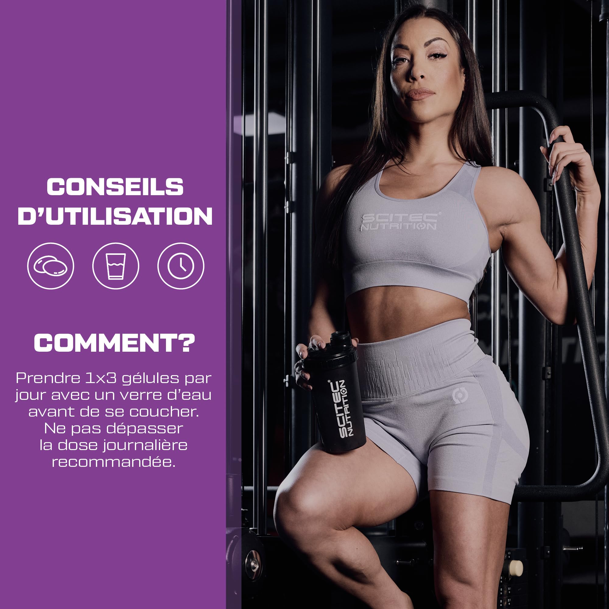 Scitec Nutrition GH Surge, Complément alimentaire sous forme de gélule contenant de la L-arginine, de la L-ornitine et de la L-lysine, 90 gélules