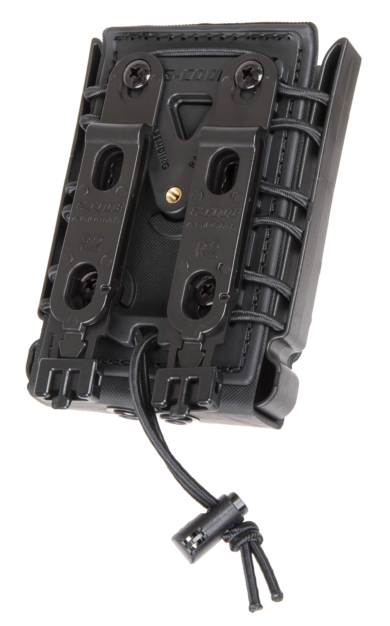 G-CODE Rifle Soft Shell Scorpion Mag Carrier (Black) with R2 Clips- 100% Made in USA